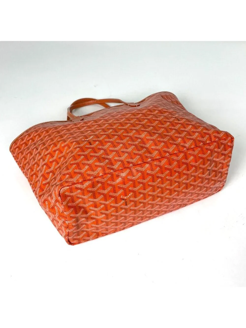 Goyard Saint Louis PM Tote Reversible All Over Pattern Orange